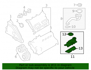 Right oil separator for Porsche Cayenne 19-26 4.0
