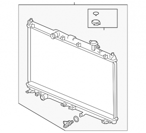 Radiator cooling water Honda Accord 13-17 hybrid DENSO
