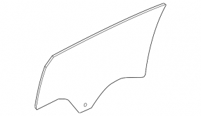 Rear left door glass for Chevrolet Malibu 16-23