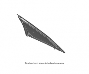 Fixed glass rear right window for Chevrolet Camaro 16-23 coupe