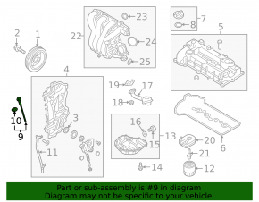 Oil dipstick Kia Niro 17-22 HEV, PHEV 1.6