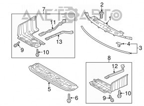 Engine Guard Left Hyundai Sonata 11-15