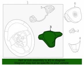 VW Atlas 21-25 chrome steering wheel trim