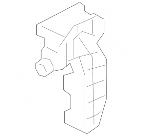 Radiator bracket lower right Volvo XC40 19-22 plastic
