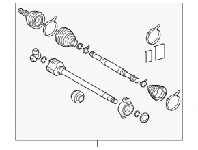 Front right axle drive for Lexus UX250h 19-24
