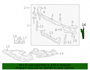 Lexus IS200 IS300 99-05 Hood Lock Bar