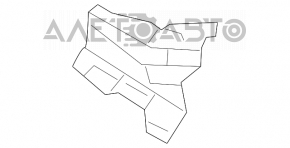 Front right fender mount for Toyota Yaris 2006-Prius C