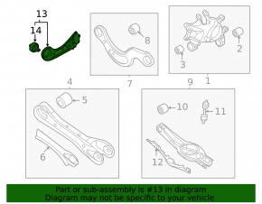 Rear left trailing arm Kia Sportage 23-26 USA