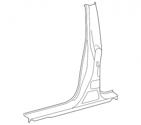 Body pillar central left Lexus IS 14-20 on the body