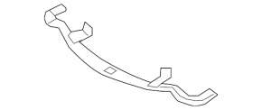 Front bumper reinforcement lower beam Nissan Murano z51 09-14