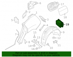 Left ventilation shield BMW iX 22-26