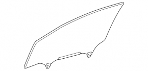 Glass of the front left door Toyota Prius 30 10-15