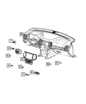 Usb Media Hub Jeep Grand Cherokee WK2 18-22 Scratches
