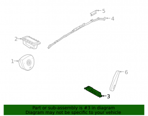 Airbag knee driver left BMW 3 F30 12-18