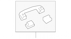 Ceiling handle rear right Toyota Prius 50 Prime 17-22 beige