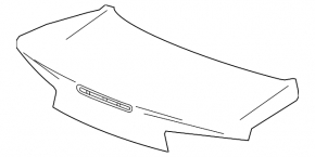 Chevrolet Camaro 16- Coupe Trunk Lid, Silver GAN, Non Factory Holes