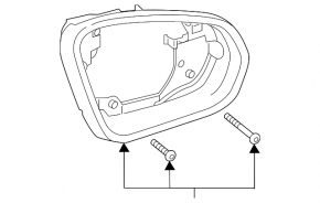 Left mirror housing for Mercedes A-class V177 19-22