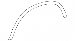 Rear right wing arch trim Mercedes GLC-class X254 23-25