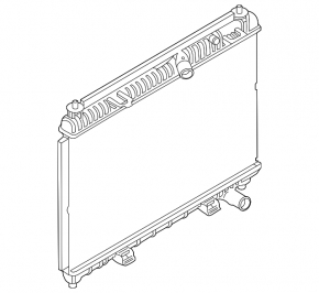 Water cooling radiator Ford Fiesta 11-19 1.6