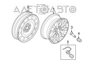 Spare tire for Ford Flex 09-19 155/70 R17
