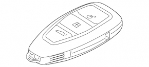 Ford C-max MK2 13-18 SEL smart 3 button key