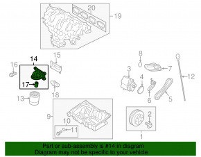 Ford Mustang mk6 Oil Filter Housing 15-