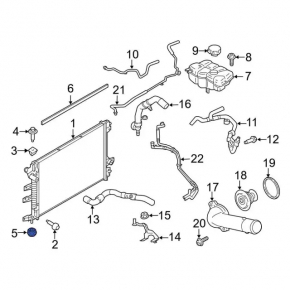 Radiator Bracket Lower Left Lincoln MKZ 17-20