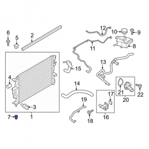 Radiator Bracket Lower Left Lincoln MKZ 17-20