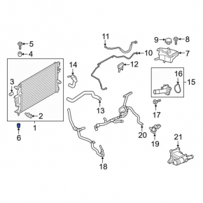 Radiator Bracket Lower Left Lincoln MKZ 17-20