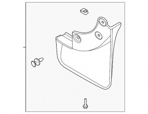 Mudguard front left Ford Escape MK4 20- type 1
