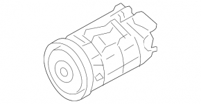 Air conditioning compressor for Porsche Cayenne 19-26 2.9T, 3.0T for R1234YF