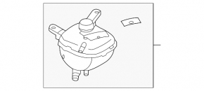 Mitsubishi Outlander 22-25 Coolant Expansion Tank
