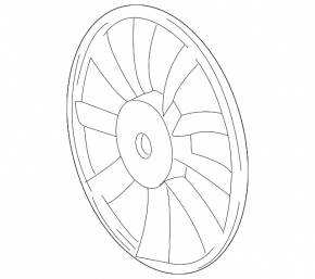 Cooling Fan Impeller Right Lexus CT200h 11-17 9 Blades