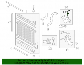 Lexus IS250 Coolant Expansion Tank Cap 14-20