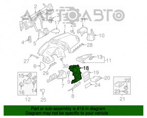 Mercedes W164 ML Front Panel Pocket