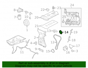 Timing chain kit Ford Fusion mk5 13- 2.5 BGA