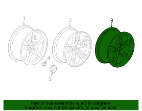 Wheel disk R20 Chevrolet Camaro 16- SS 8.5J et25