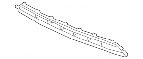 Lower grille of the front bumper of the Volvo XC40 19-22 for parking sensors