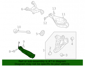 Mitsubishi Outlander 22-25 2.5 Rear Left Transverse Arm