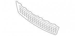 Lower front bumper grille for BMW 7 Series F01 11-15 with M package, without active cruise