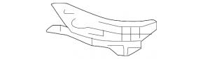 Left front bumper mount for Lexus RC300 RC350 19-25 rest