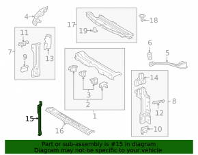 Toyota Prius 50 16-18 Hood Lock Bar