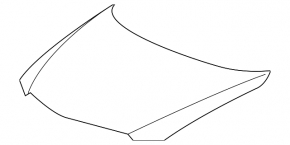 Bare hood Acura ILX 13-18