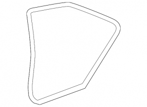 Rear right door seal for Toyota Camry v50 12-14 USA, beige