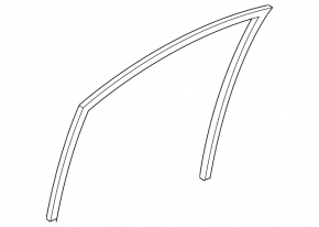 Glass seal front right Toyota Rav4 13-18