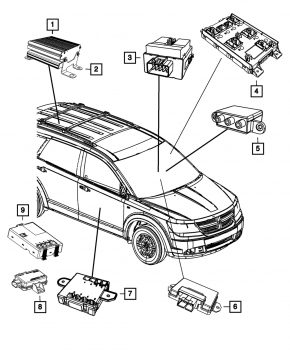 Body Control Module Dodge Journey 11-15