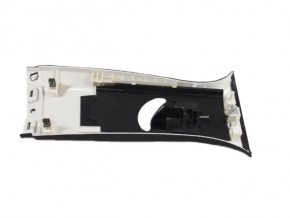 Center pillar trim, upper belt, left, Jeep Grand Cherokee WL 21-25, black cloth
