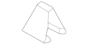 Left visor plug VW Jetta 11-18 USA gray