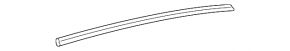 Door molding upper rear left Honda Clarity 18-21 usa chrome