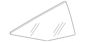 Fixed glass rear right window for Honda CRZ 11-16